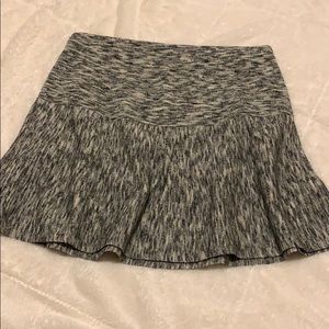 Theory wool knit skirt, black/grey/white, size M
